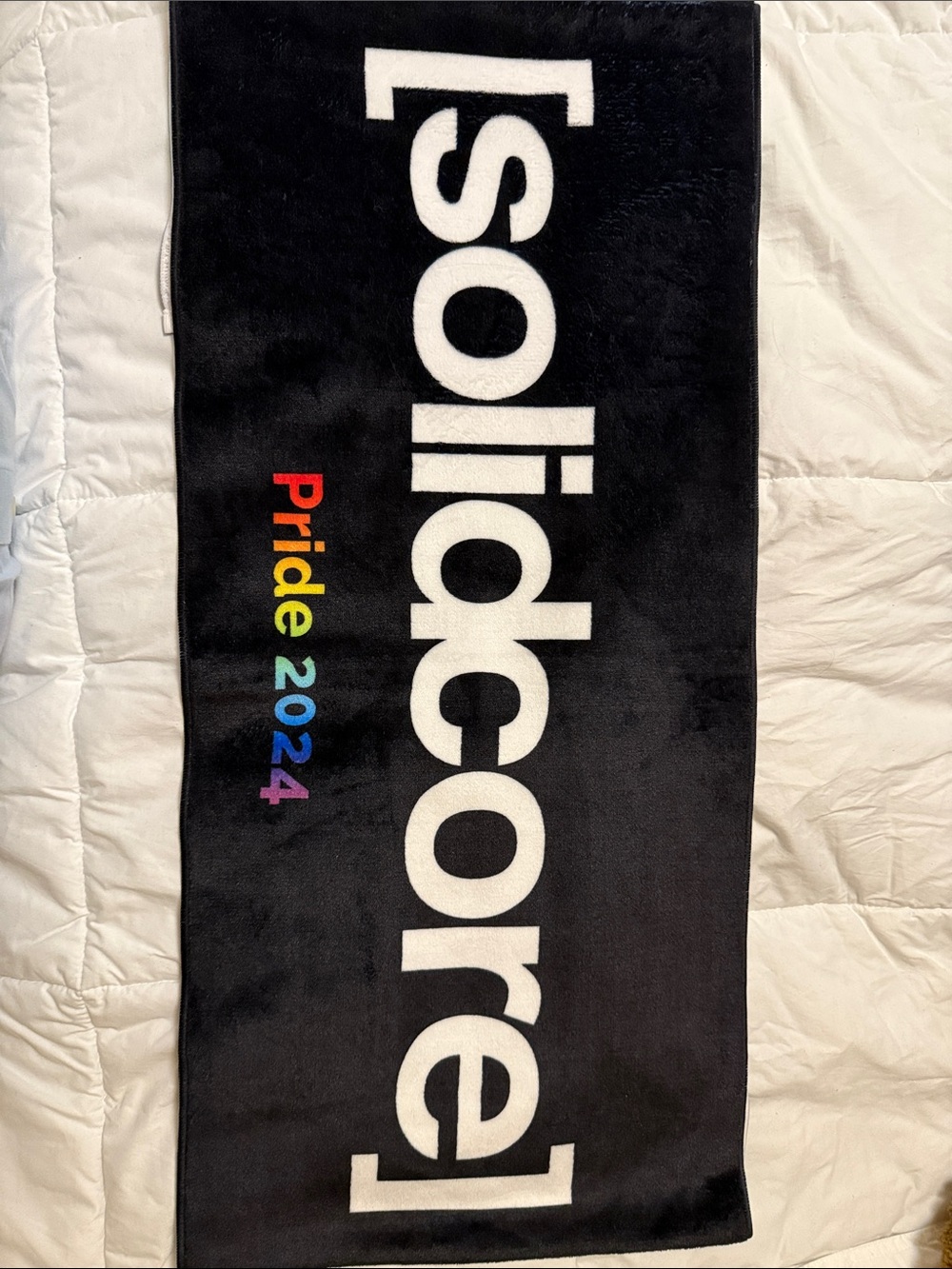 Solidcore Pride 2024 Black Logo Towel